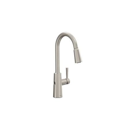 Moen Riley One-Handle High Arc Pulldown Kitchen Faucet in Spot Resist Stainless 7402EWSRS